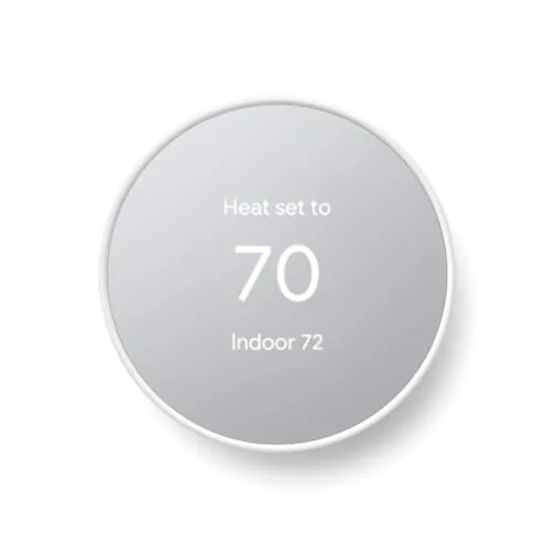 Google Nest Thermostat Snow No-C-Wire Smart Wifi