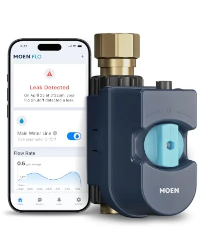 Moen Flo 1-inch Whole-Home Auto Water Shutoff Valve