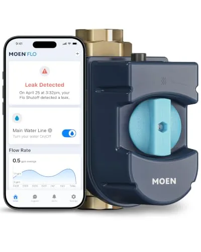 Moen Flo 900-002 Whole-Home Auto Water Shutoff 1.25in
