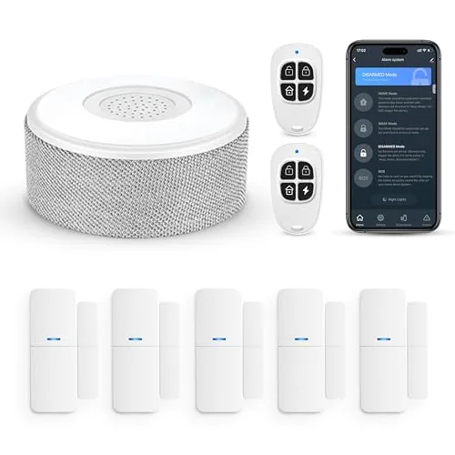 tolviviov 8-Piece WiFi Door Alarm Kit No Subscription